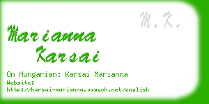 marianna karsai business card